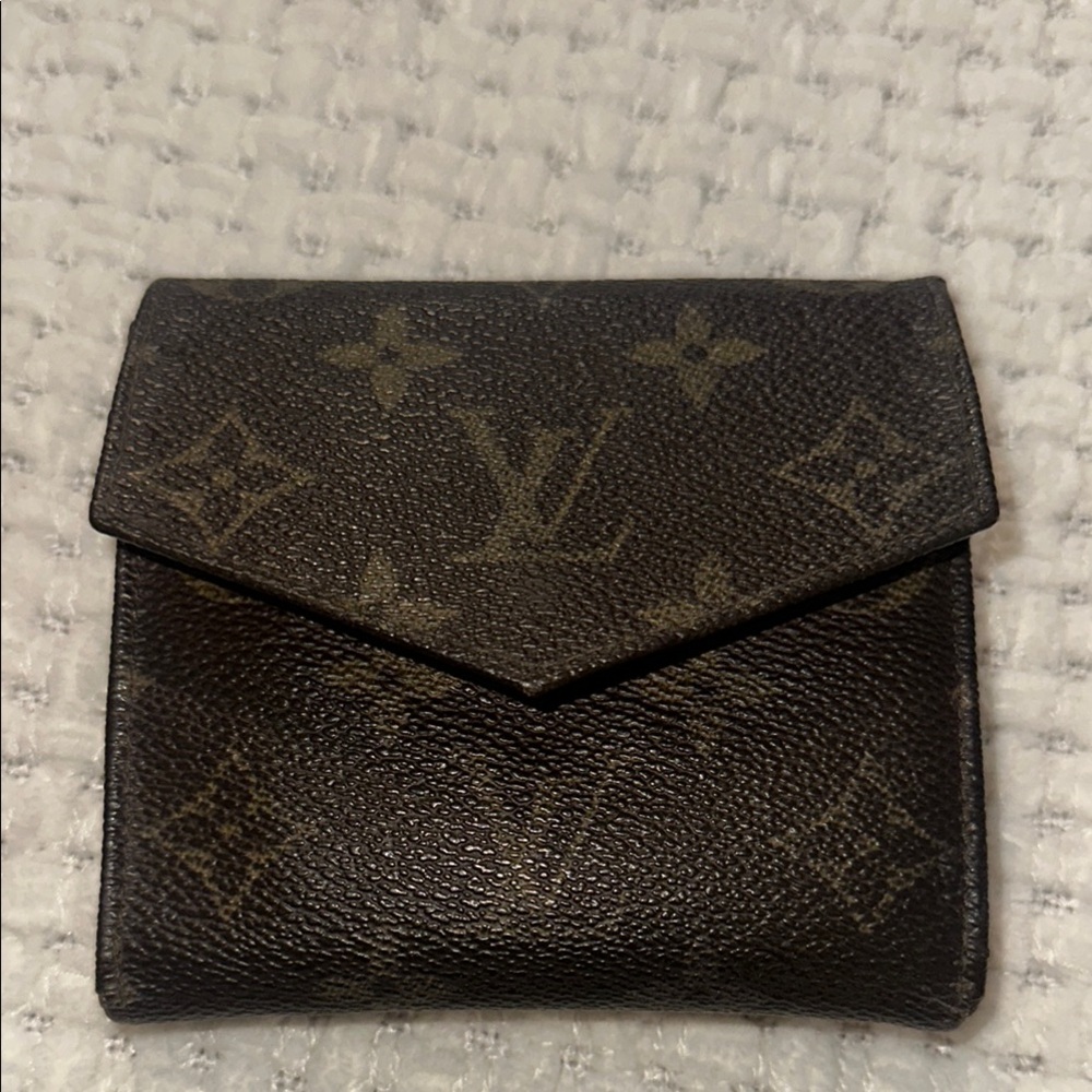Auth Louis Vuitton Monogram Brown Wallet